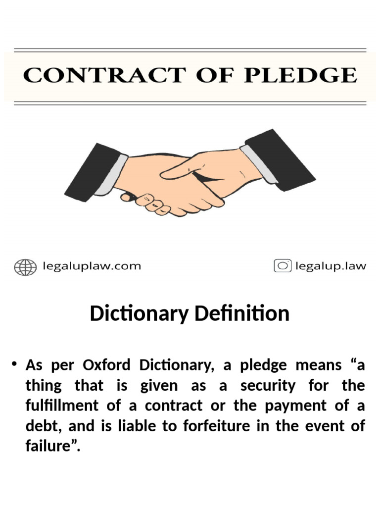 Understanding Pledge Contracts | PDF | Debt | Loans