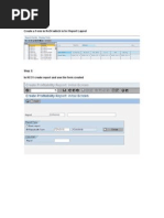 KE30 Report Creation in SAP | PDF