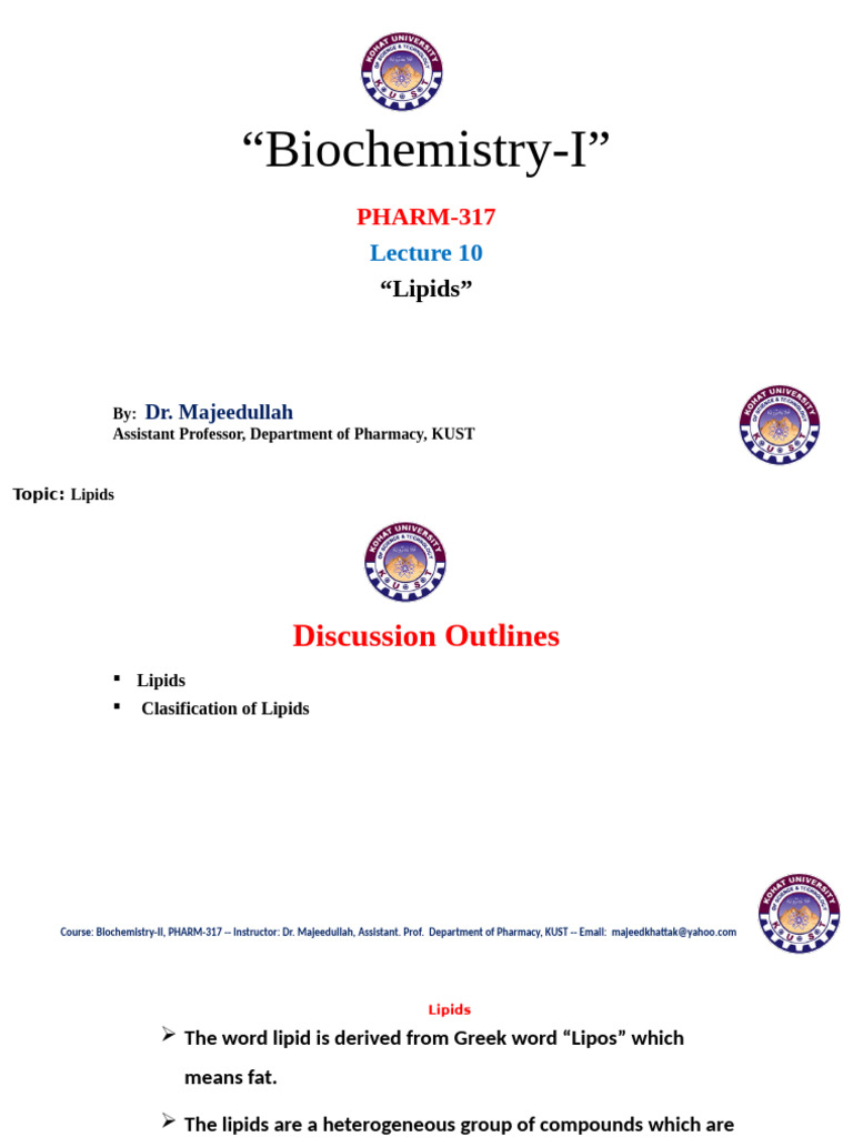 Lipids 1-1 | PDF | Lipid | Lipoprotein