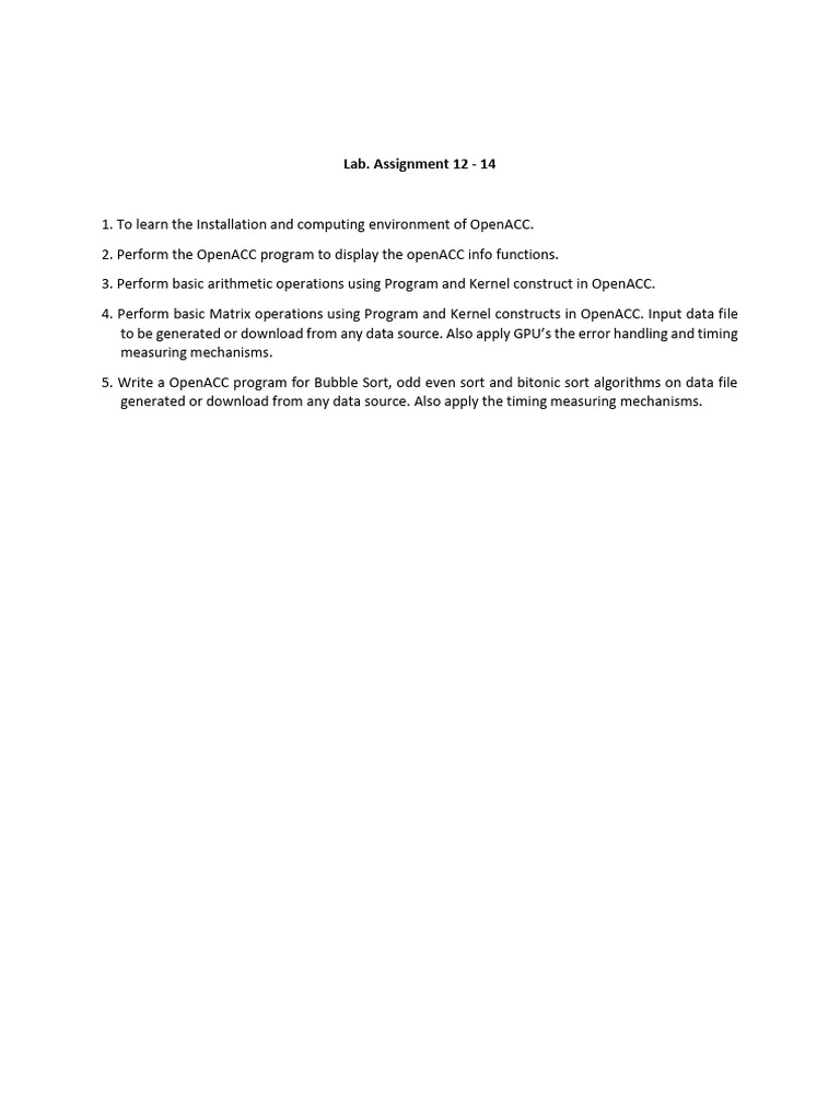 Lab Assginment 12-14 | PDF