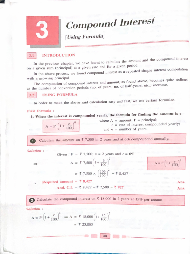Compound Interest 2 | PDF