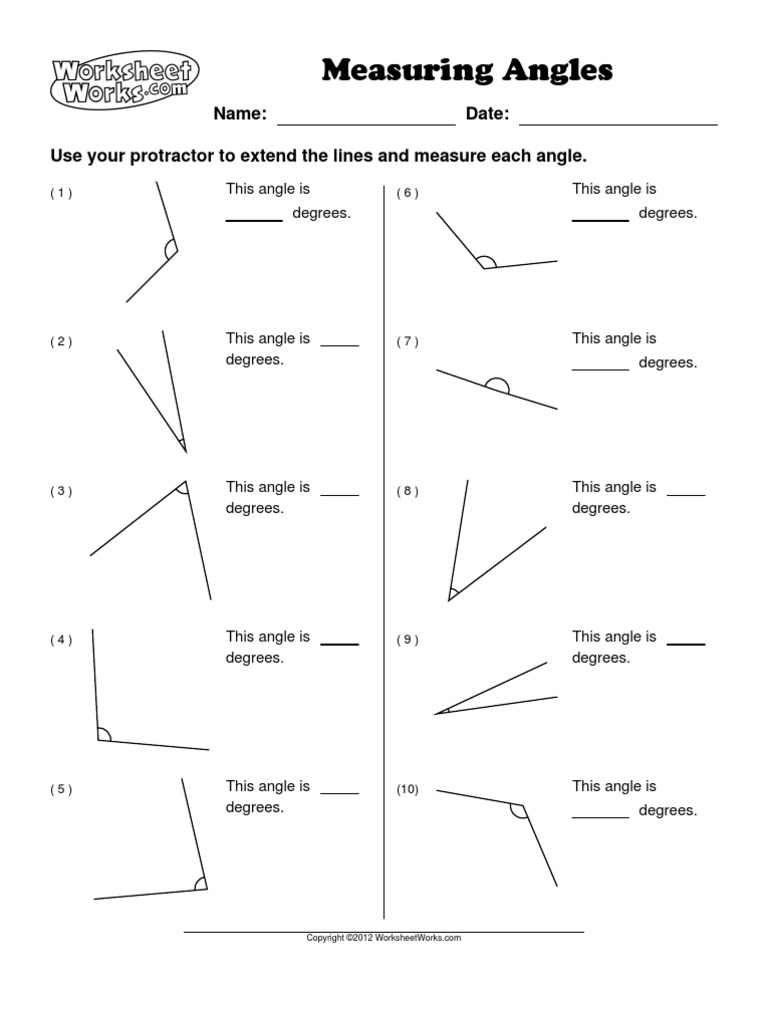 measurement-of-angles-worksheet