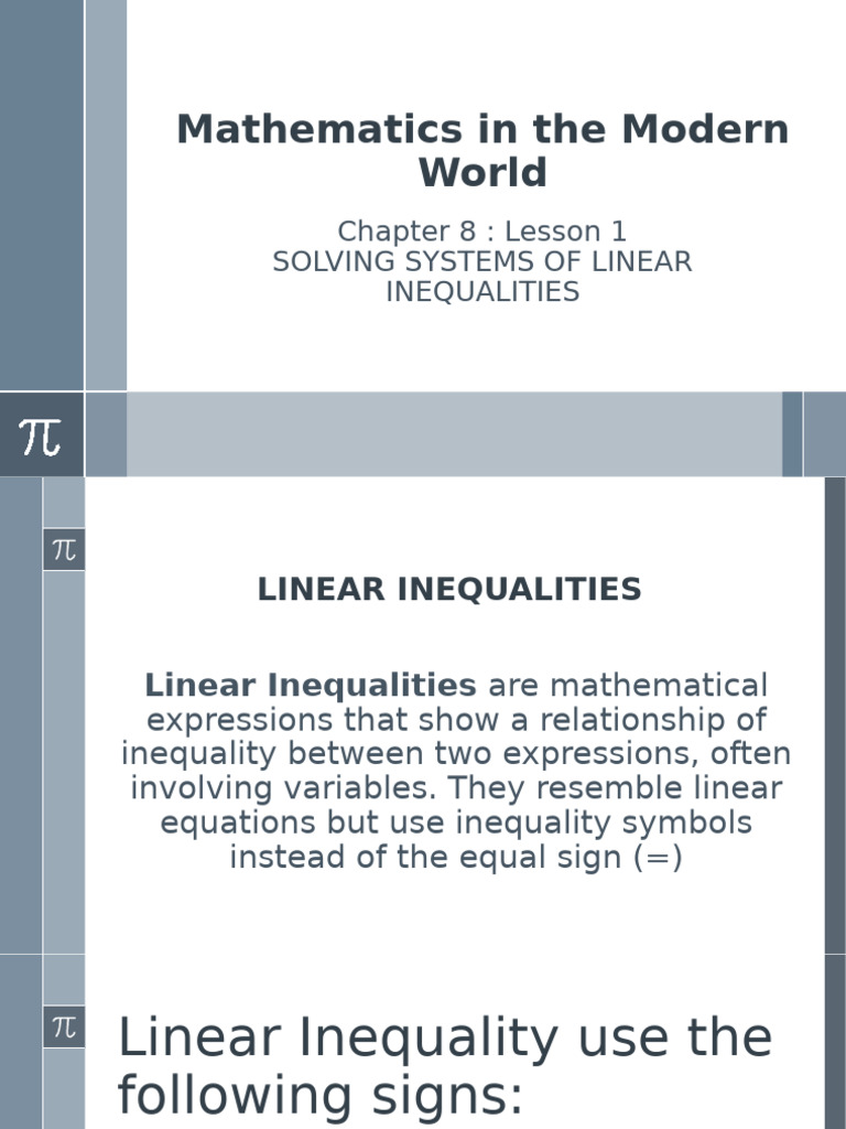 Solving Linear Inequalities Guide | PDF