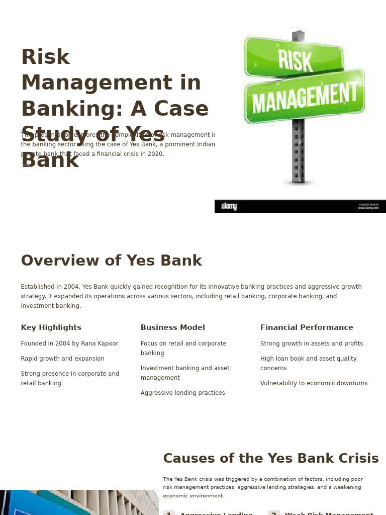 Yes Bank Risk Management Crisis Analysis | PDF | Banks | Risk Management