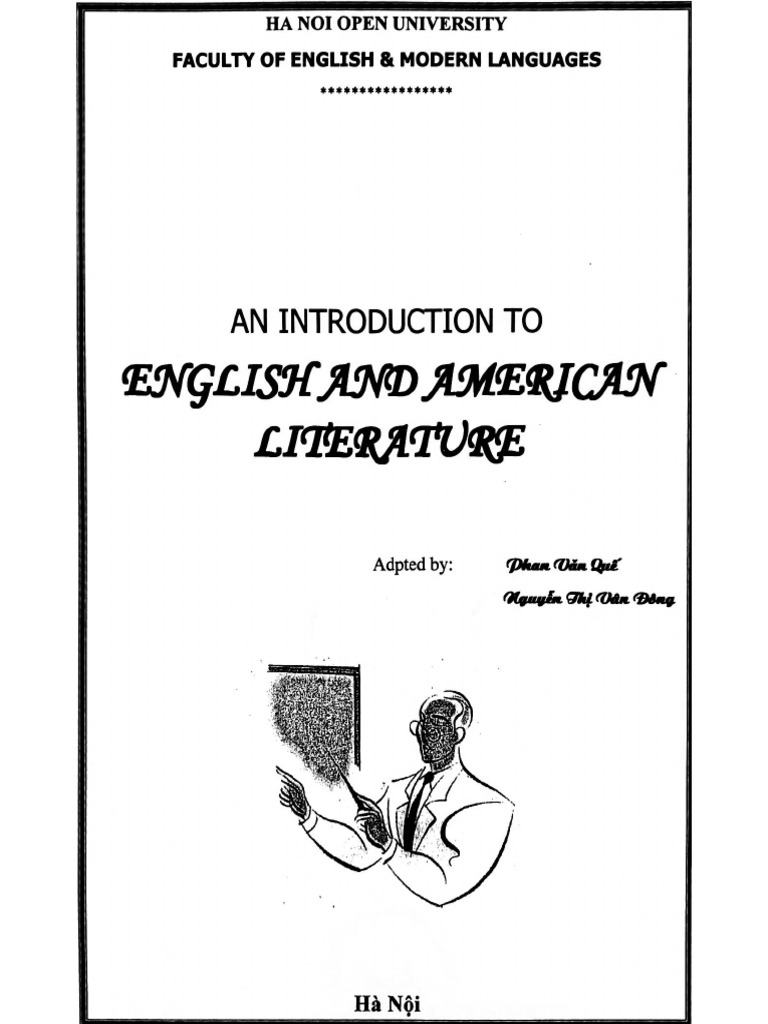 An Introduction To English and American Literature | PDF