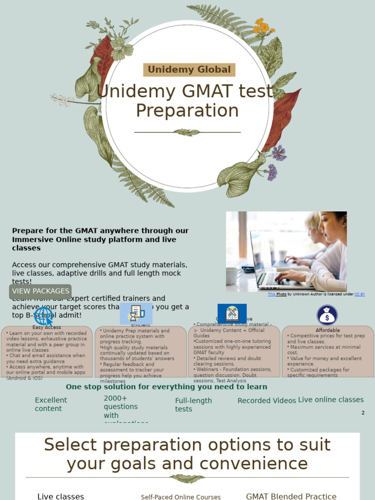 Unidemy GMAT Test - Webpage 1.1 | PDF | Graduate Management Admission ...