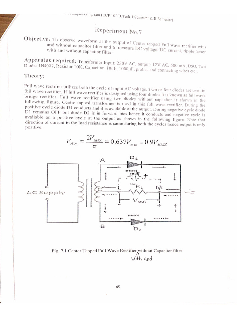 Ece Experiment 7 | PDF
