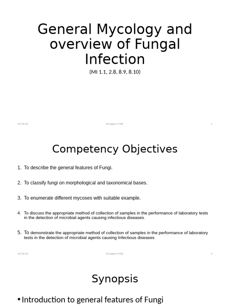 Overview of Fungal Infections and Mycology | PDF | Fungus | Candida ...