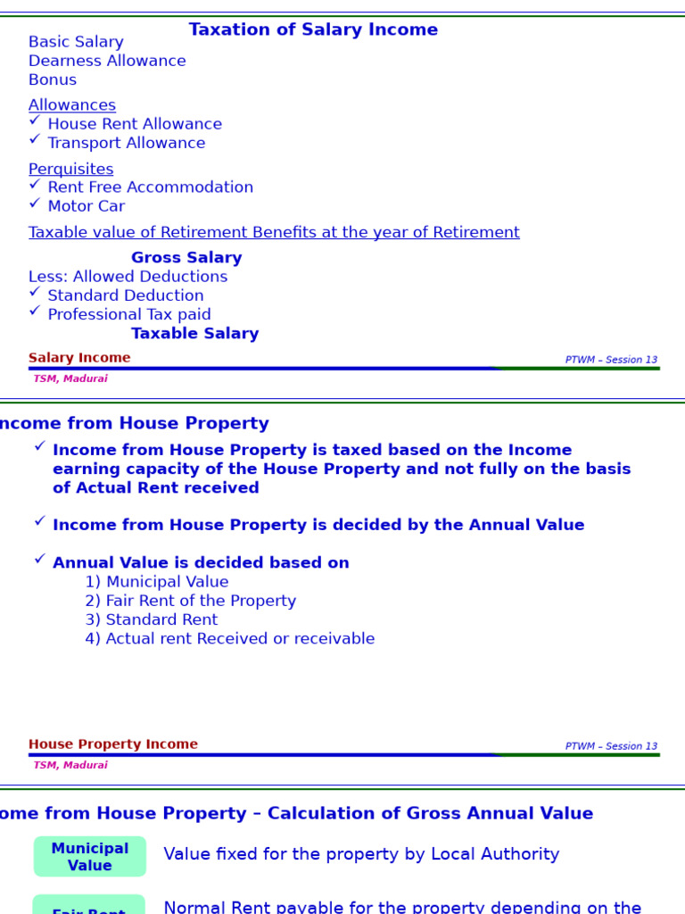 09 D 12 S 13 05 03 21 House Property Income | PDF | Interest | Income