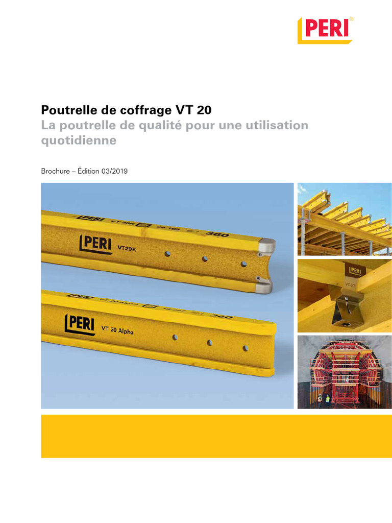 Poutrelle de coffrage VT 20: polyvalente | PDF | Déformation d'un ...