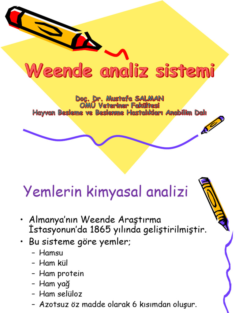 Weende Analiz Sistemi | PDF