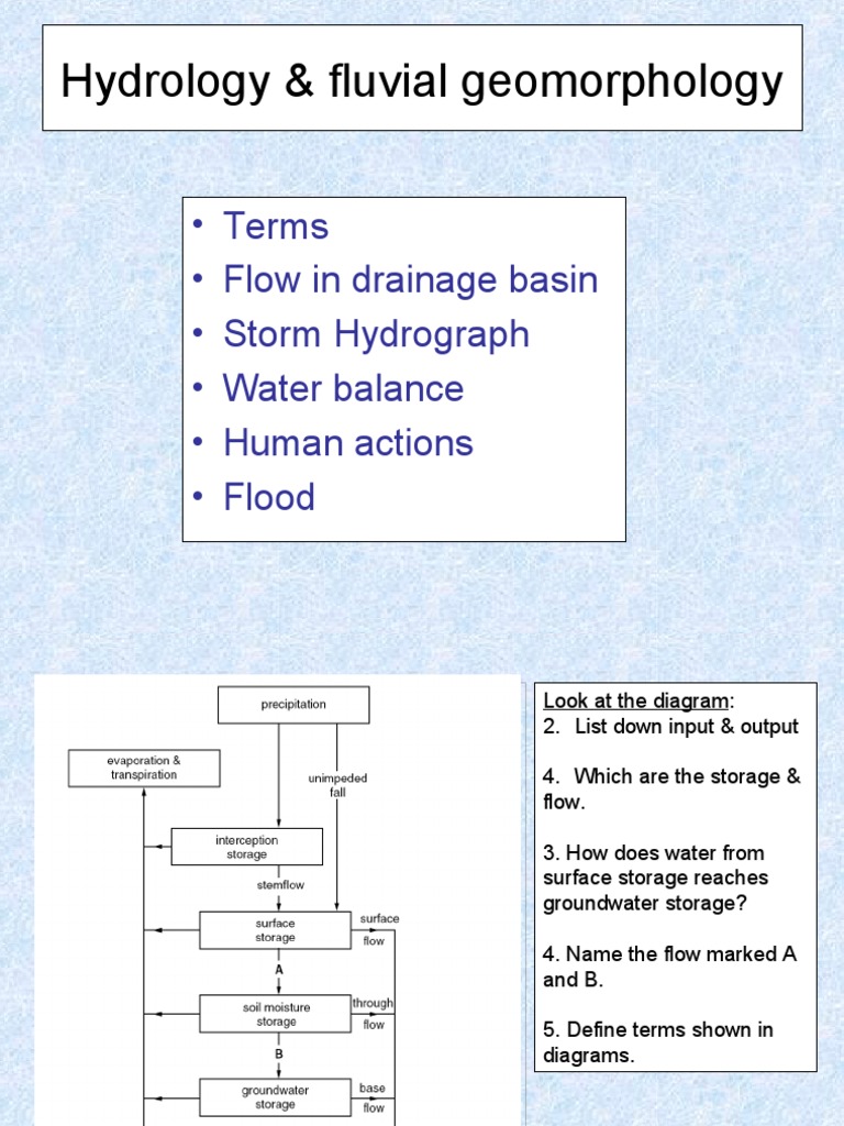 Hydrology and Fluvial Geomorphology Overview | PDF | Science & Mathematics