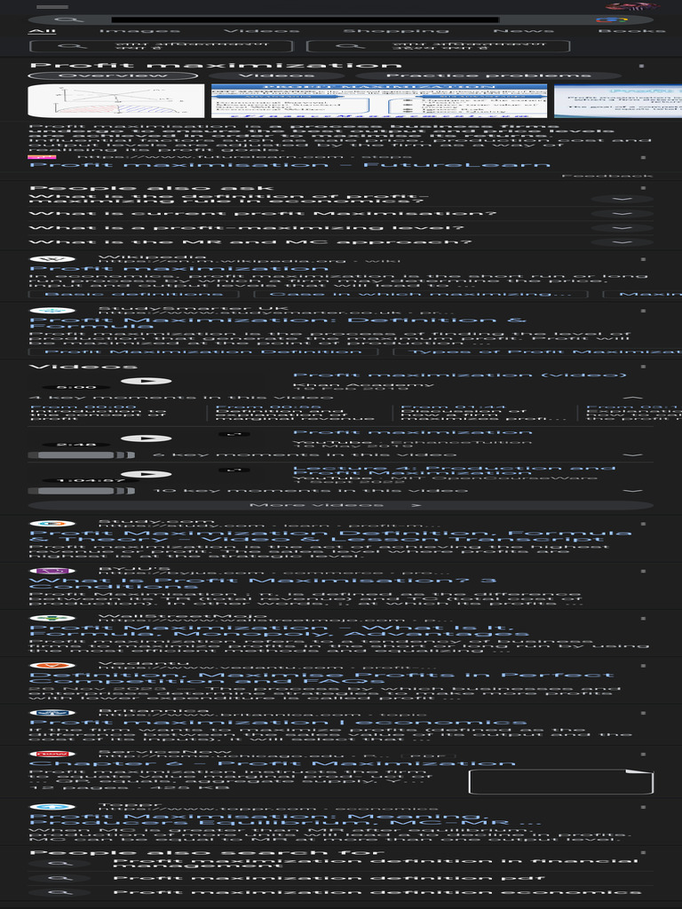 Profit Maximization Definition - Google Search | PDF | Profit ...