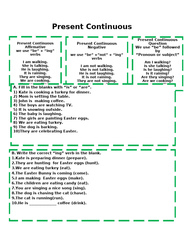 Present Continuous4 | PDF