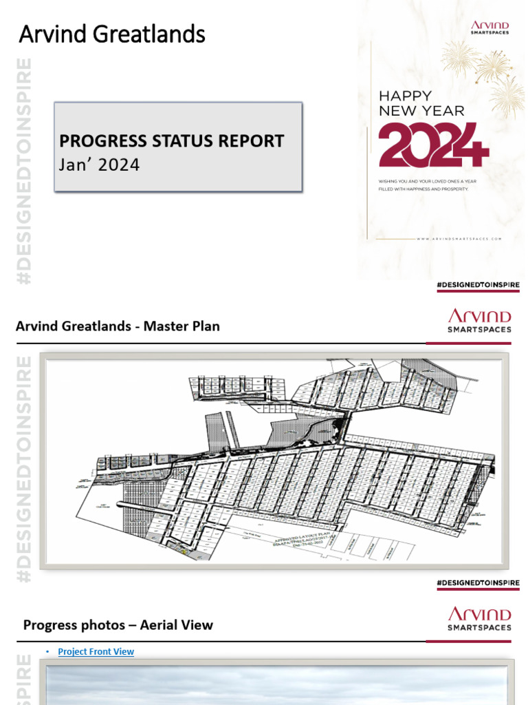 Arvind Greatlands Progress Report Jan 2024 | PDF