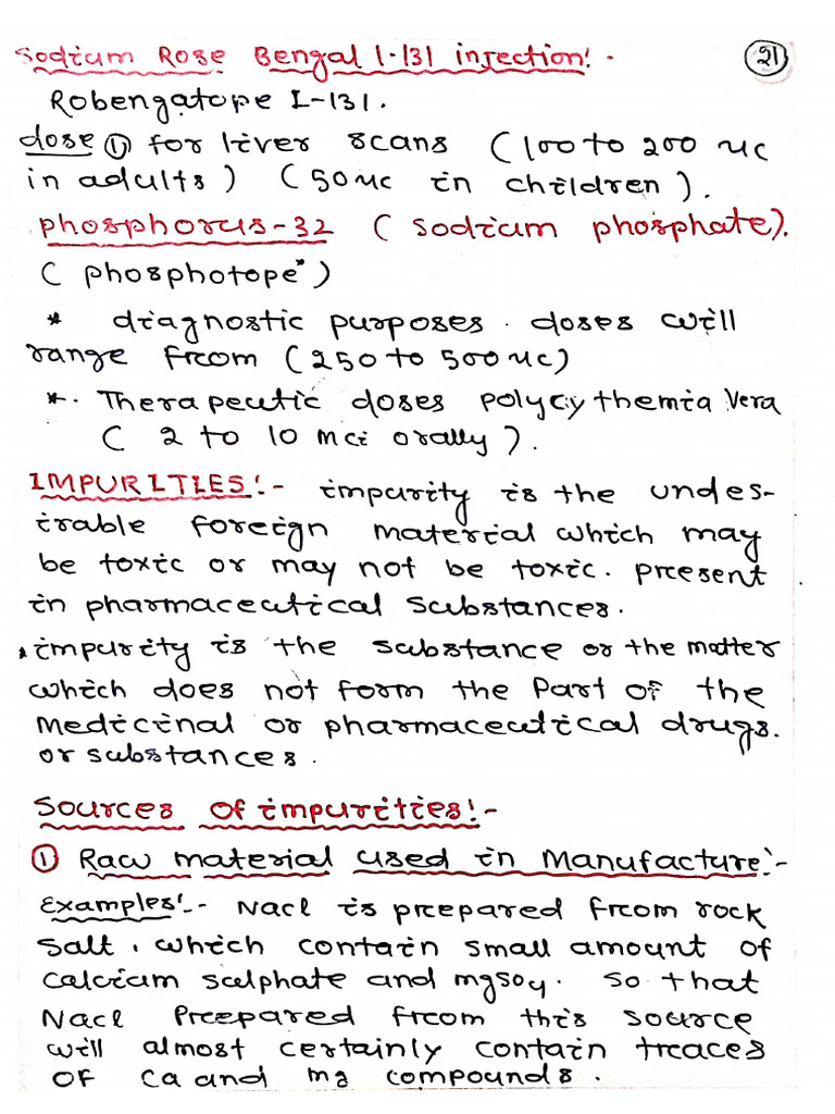 Sources of Impurities | PDF