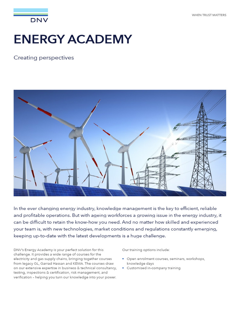 Energy Academy Training Solutions | PDF | Renewable Energy | Energy ...