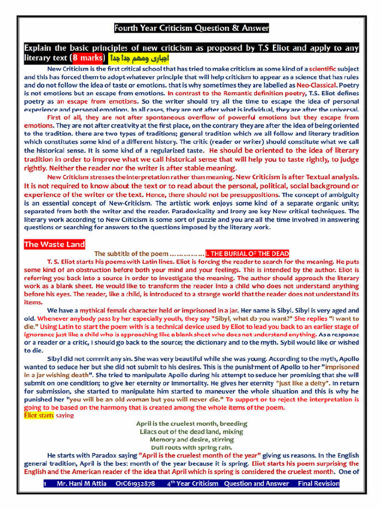 Criticism | PDF