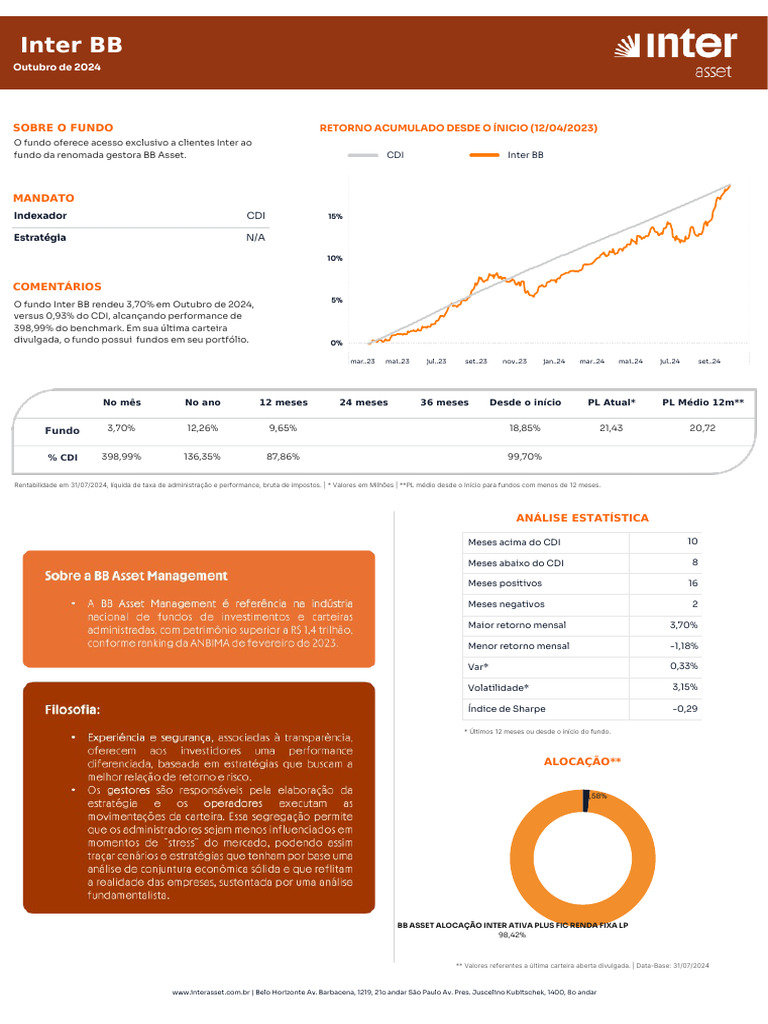 Inter Document | PDF | Mercados financeiros | Investimentos