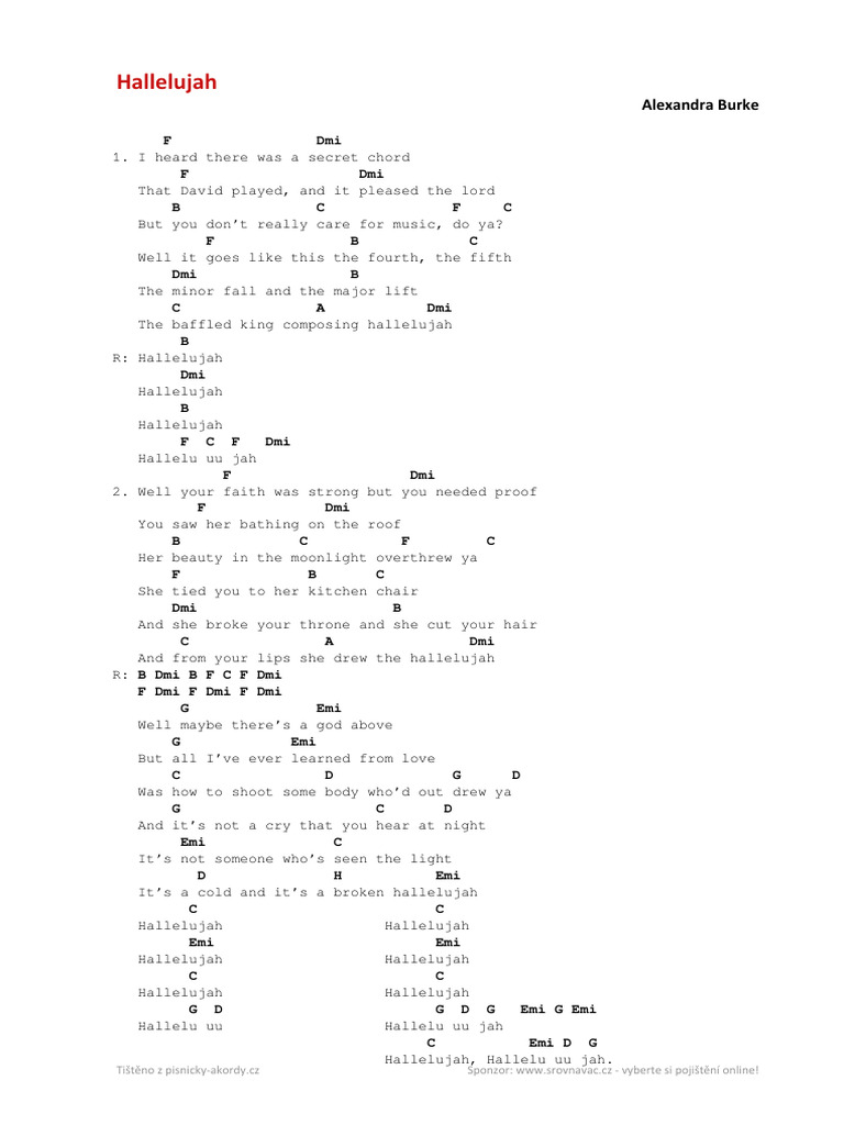 Hallelujah pdf