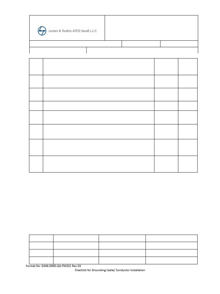 g446 2999 Itp 0795 0004 Rev 03 Earthing & Lightnings Pages 6 12 | PDF ...