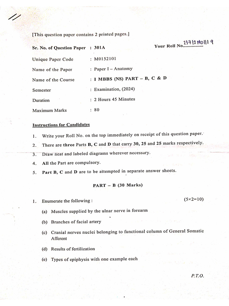 23 Batch 1st Proff | PDF
