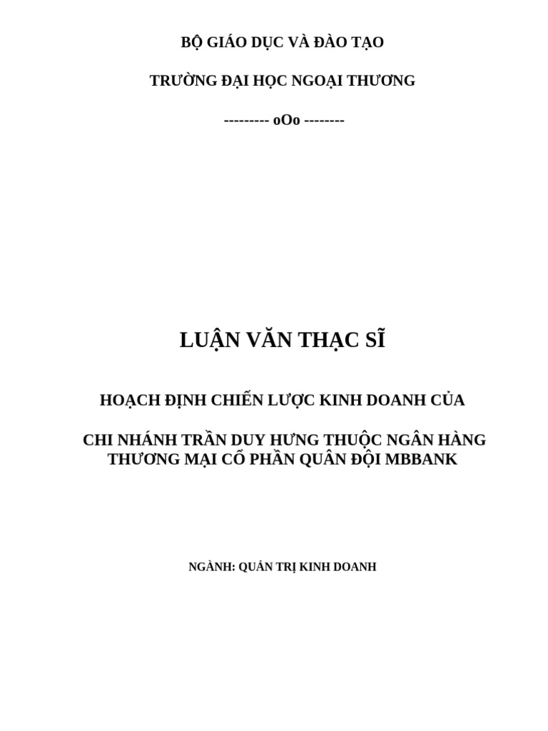 Luan Van Thac Si Mau | PDF