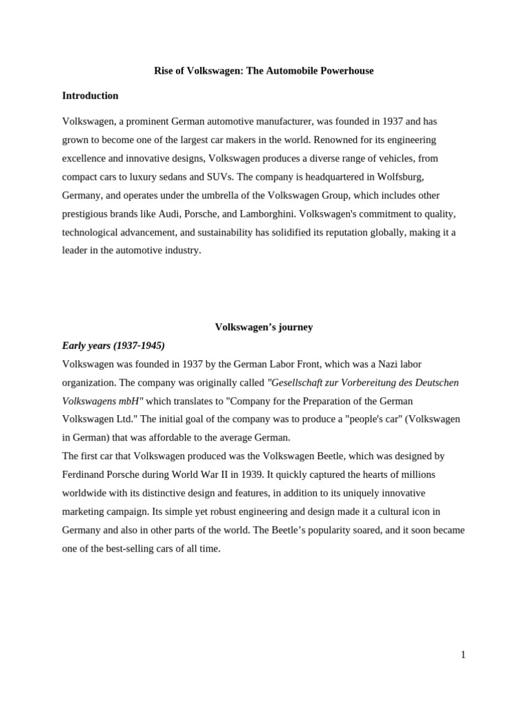 Bus Com Termpaper Draft | PDF | Volkswagen | General Motors