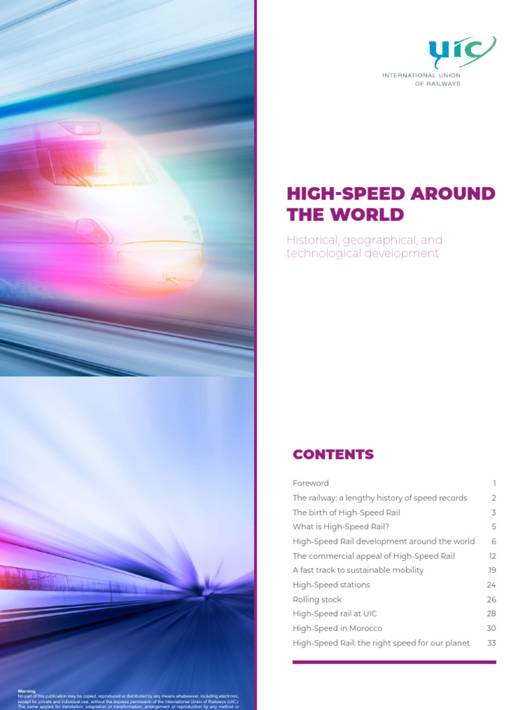 Global High-Speed Rail Developments | PDF | High Speed Rail | Train