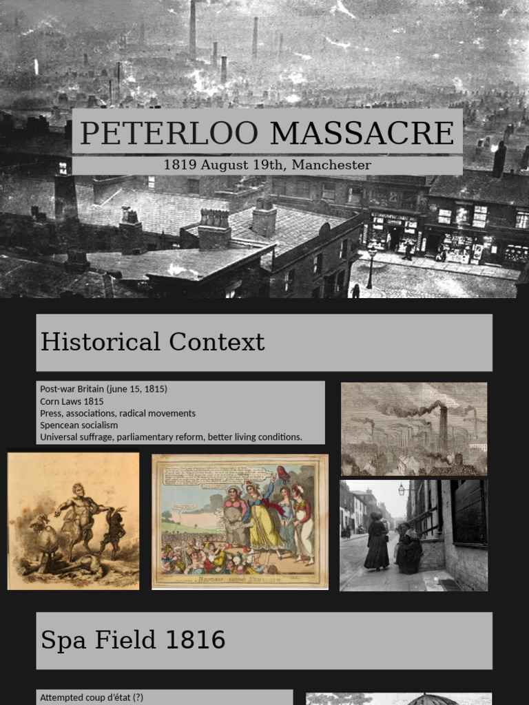 Peterloo Massacre | PDF