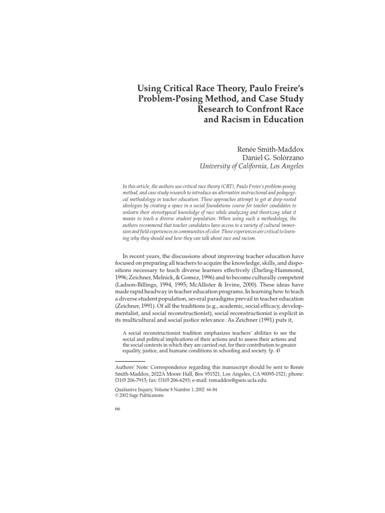 Confront Race and Racism in Education | PDF | Teachers | Race (Human ...