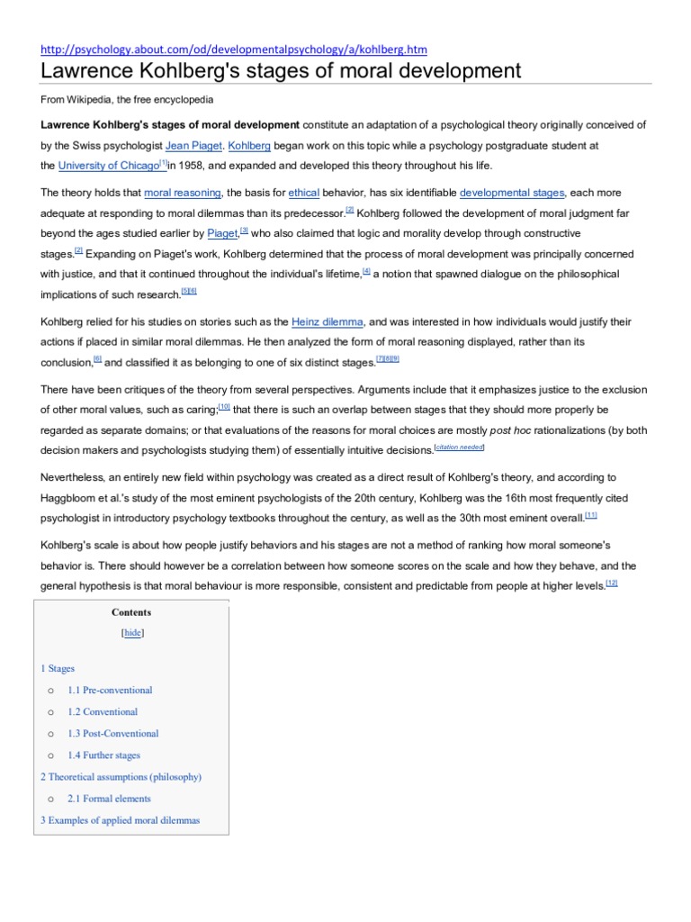 Lawrence kohlberg image