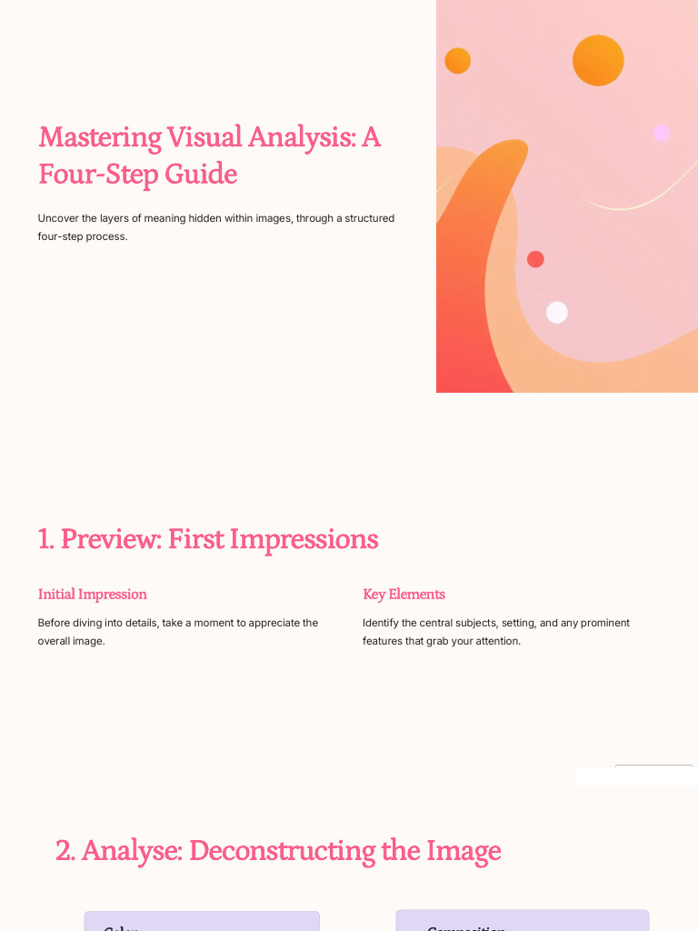 Mastering Visual Analysis A Four Step Guide | PDF