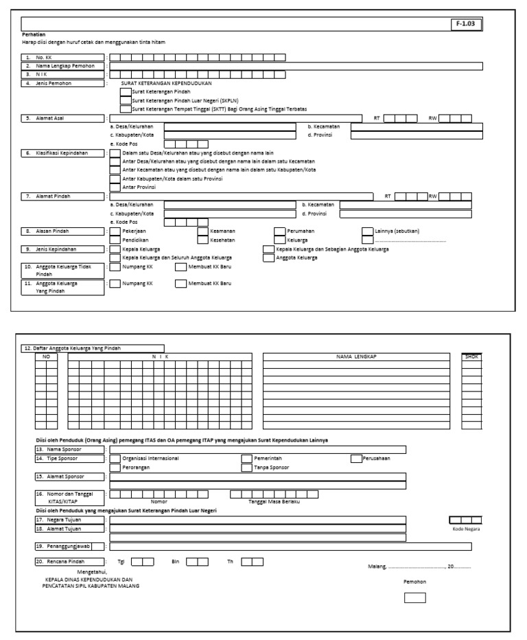 Form F-1.03 | PDF