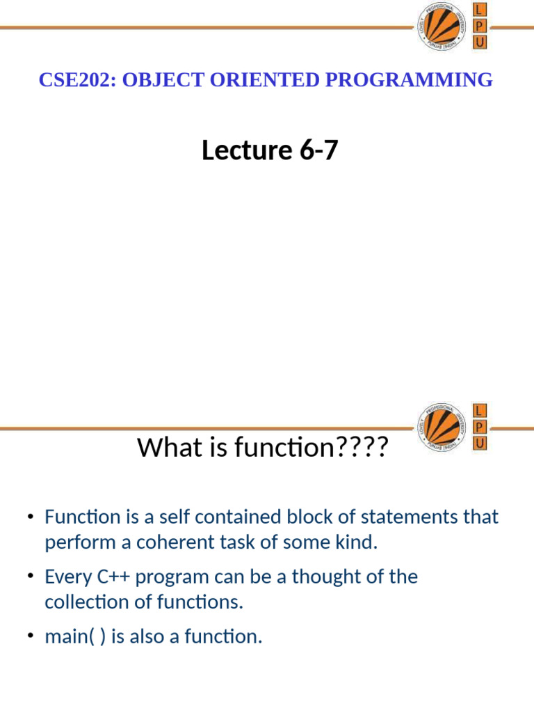 C++ Functions: Types and Usage Guide | PDF | Parameter (Computer ...