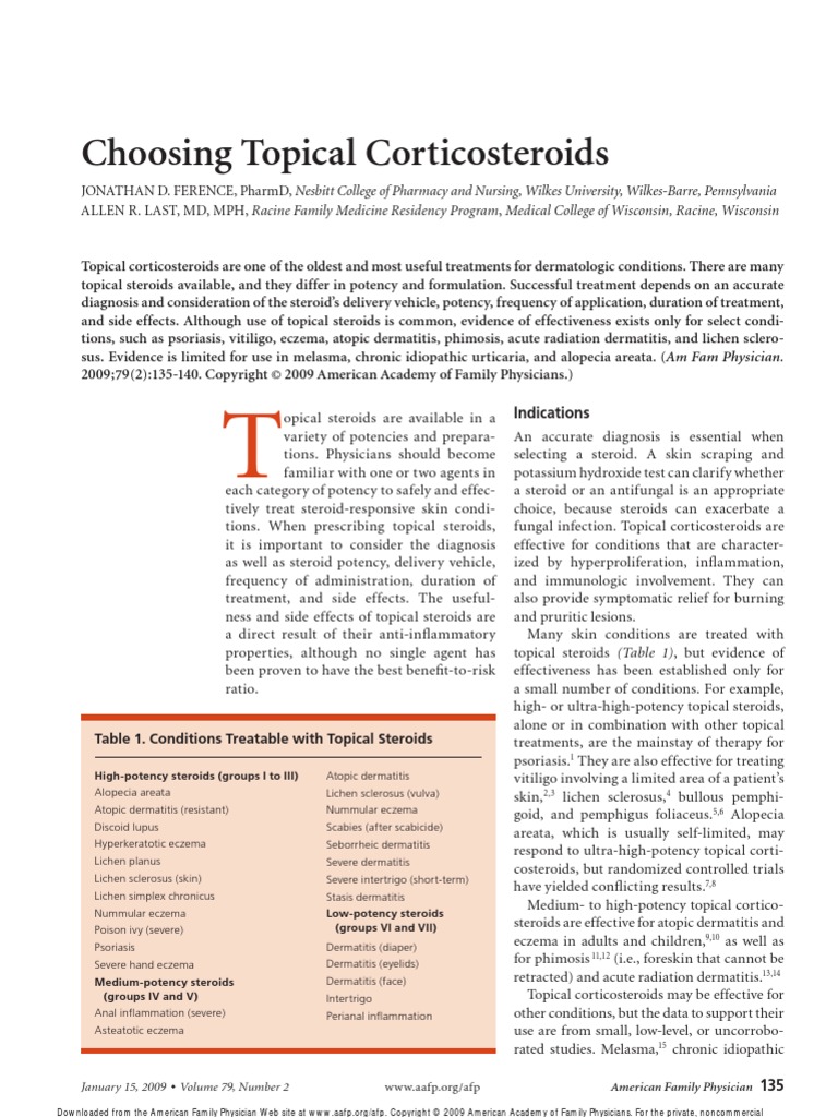 Topical Steroids Topical Medication Dermatitis