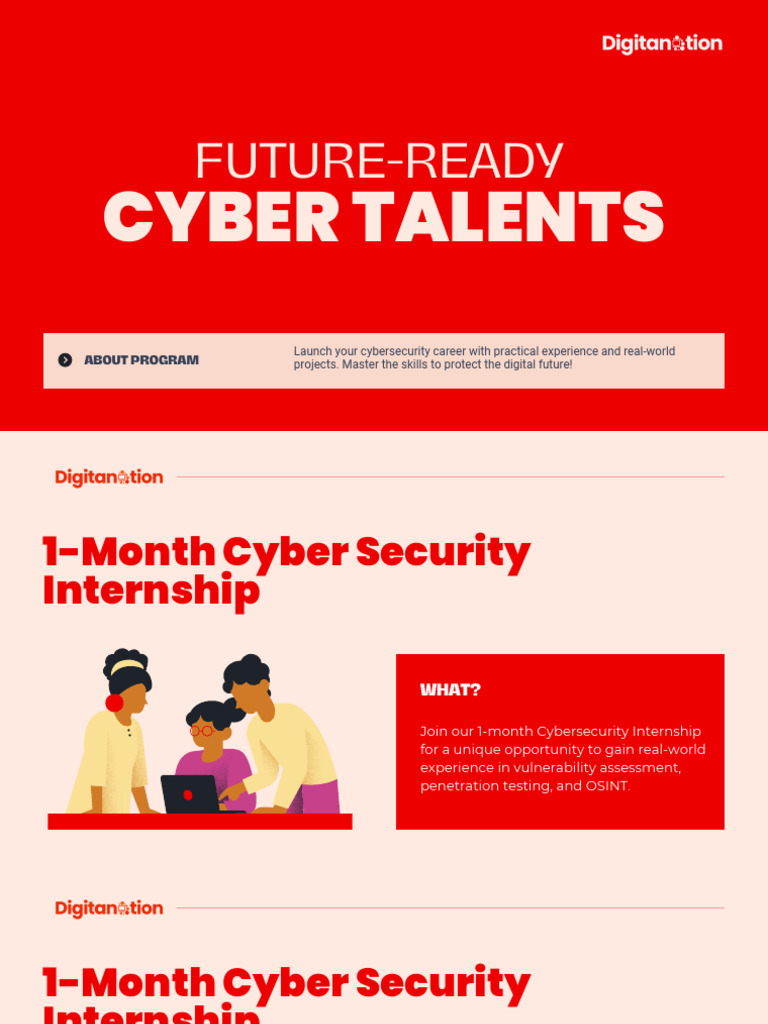 Cybersecurity Internship Program Overview | PDF | Computer Security ...