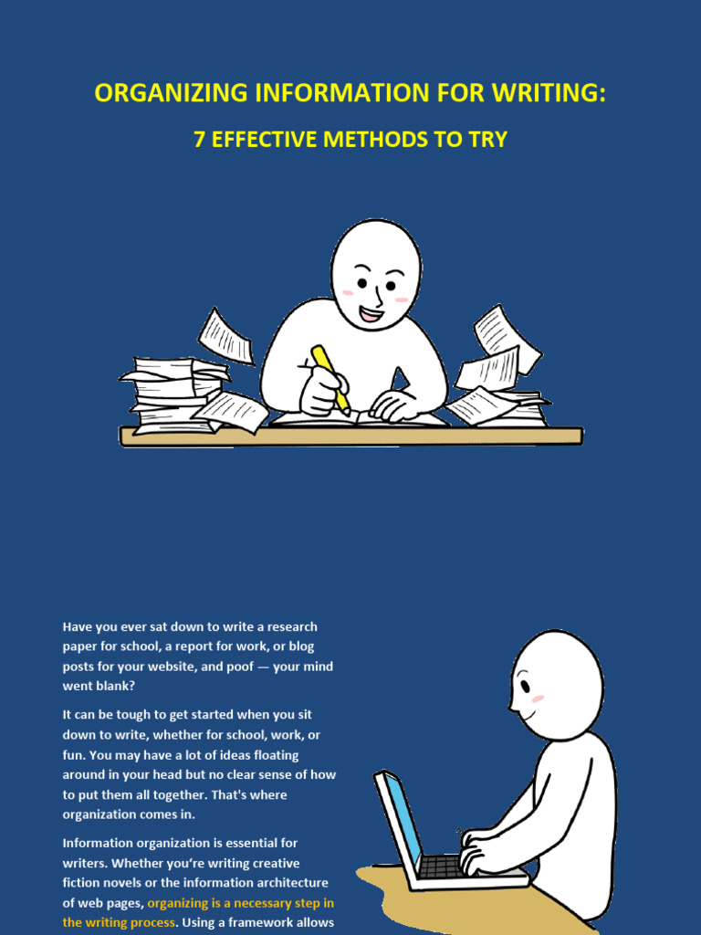 Organizing Information for Effective Writing | PDF | Cognition