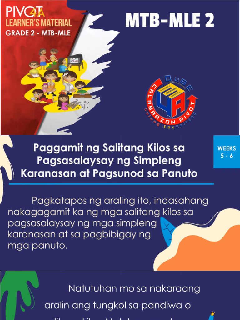 MTB 2 Q3 W5 | PDF