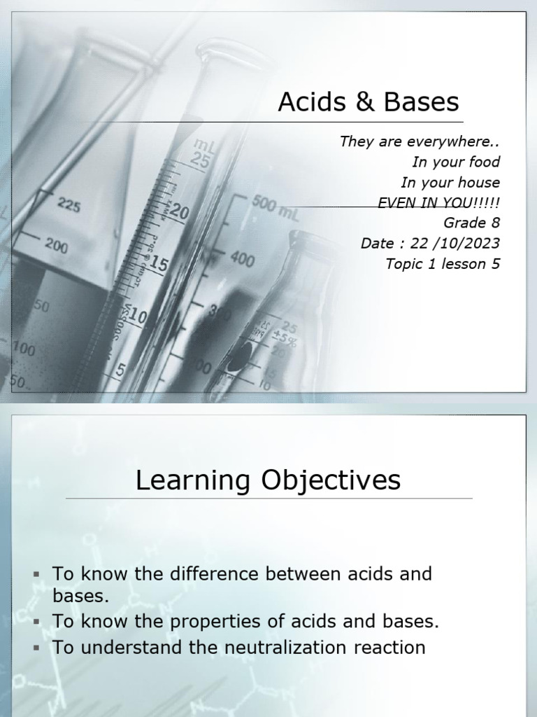 Acids and Bases | PDF | Acid | Ph