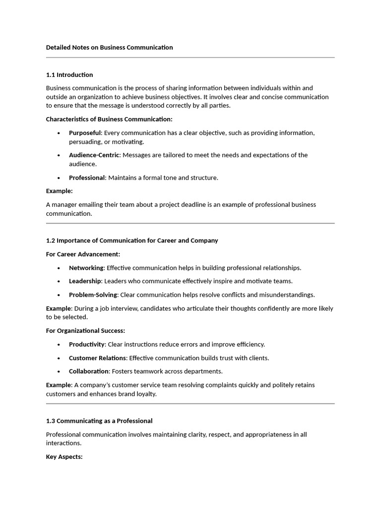 Unit 1 Business Communication | PDF | Communication | Information
