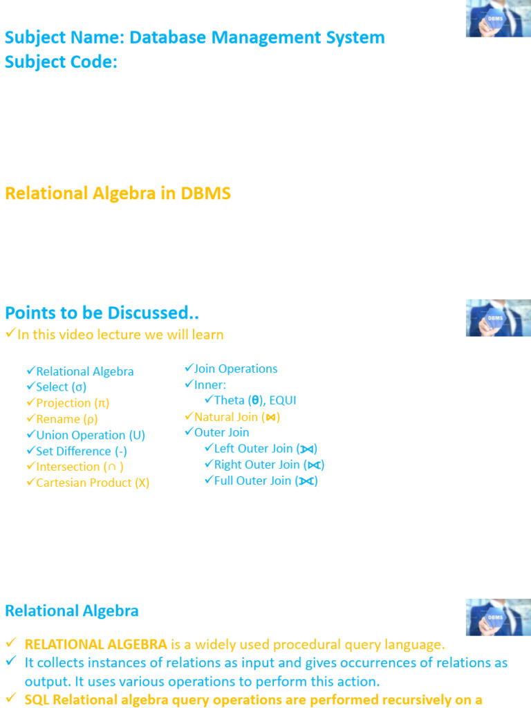 Relational algebra in dbms pdf relational model databases