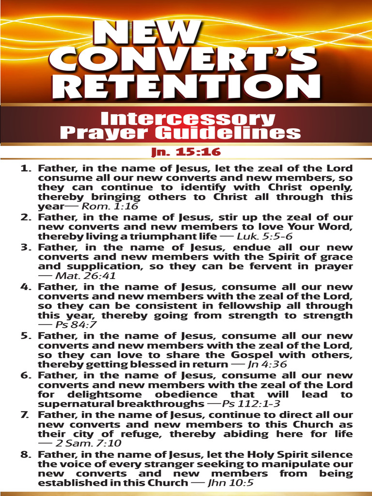 New Converts Prayer Guide for Retention | PDF | Abrahamic Religions ...