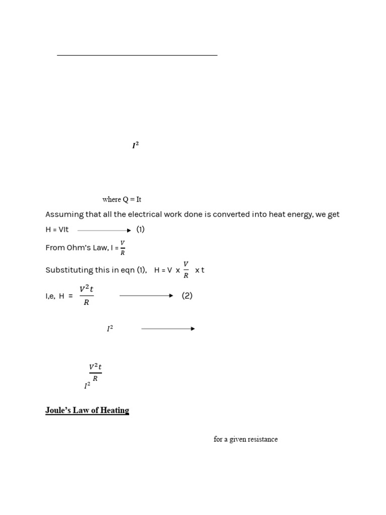 Heating Effect of Electric Current Explained | PDF | Incandescent Light ...