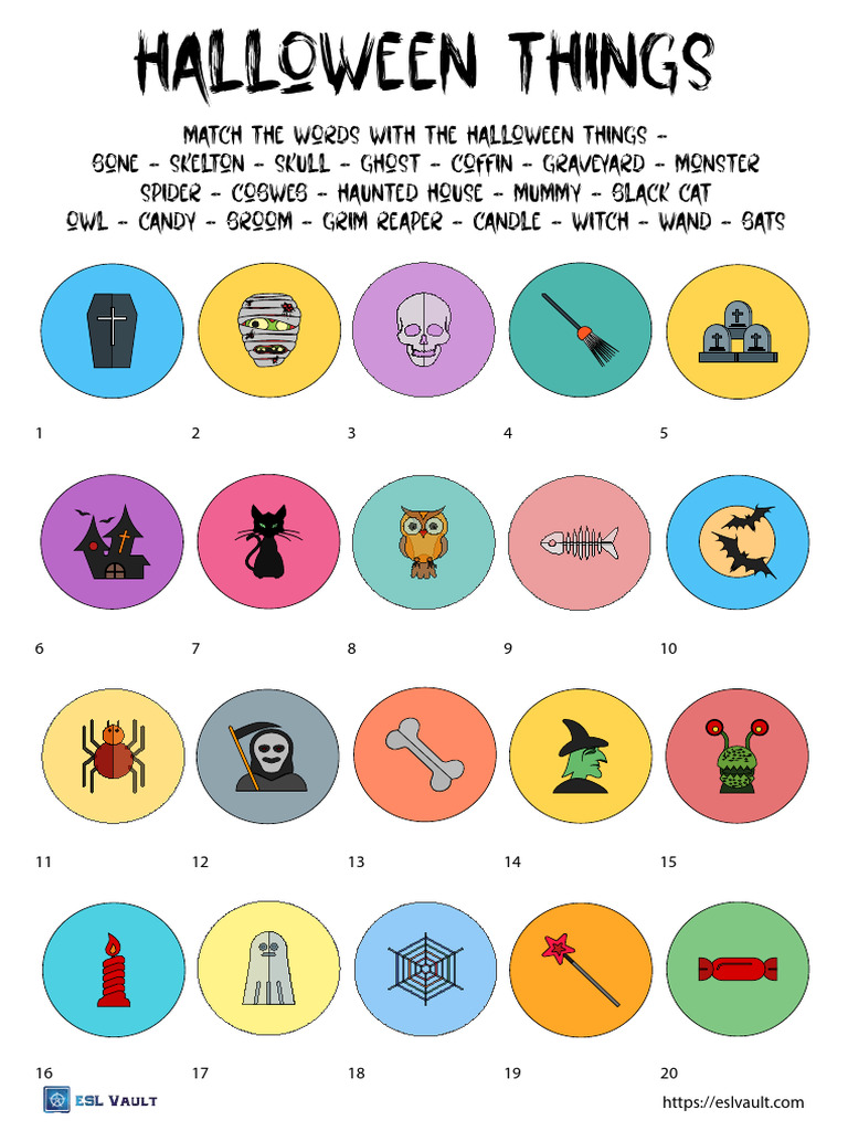 Halloween Worksheet Pdf