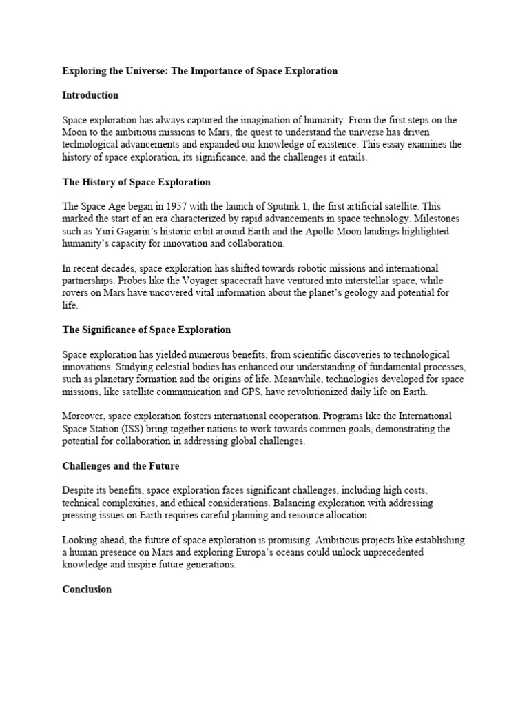 Exploring The Universe | PDF | Space Exploration | Outer Space