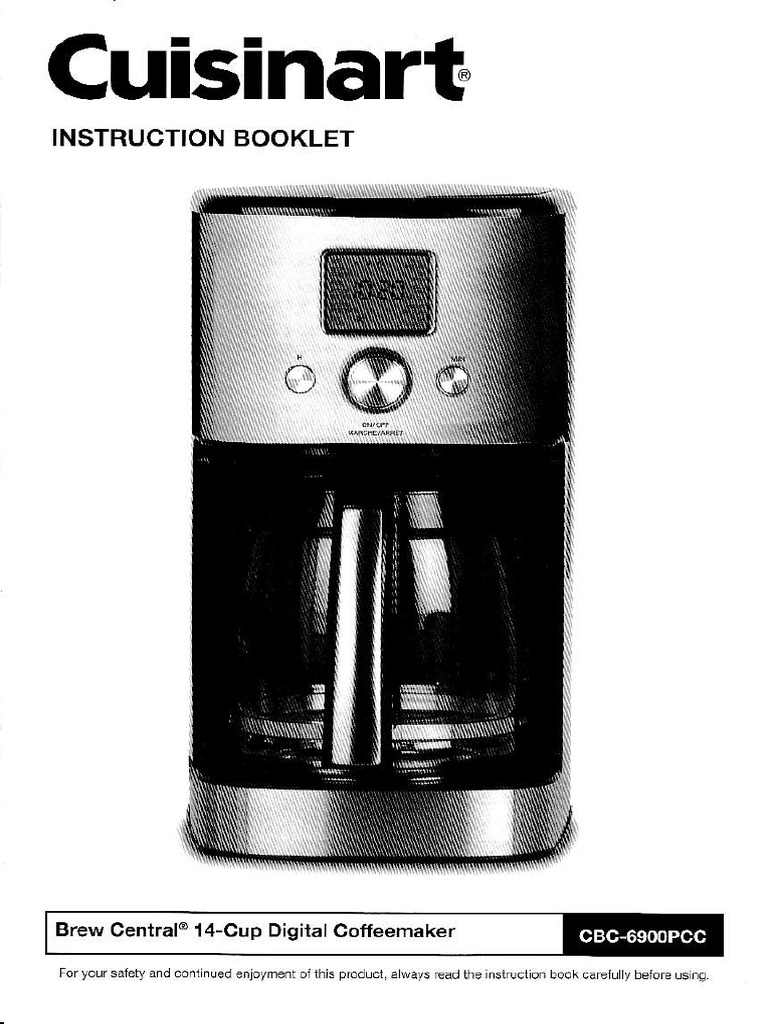 Cuisinart Coffee Maker Manual 14 Cup