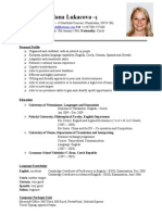 CV Sample