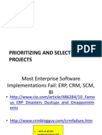 Prioritizing and Selecting IT Projects - Lecture Notes