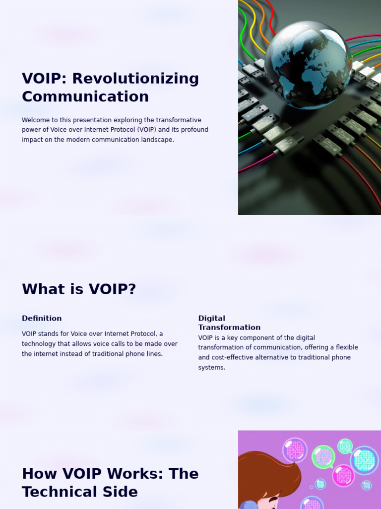 VOIP Revolutionizing Communication | PDF | Voice Over Ip | Internet